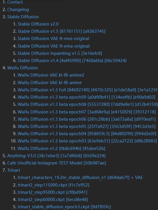 Stable Diffusion Models